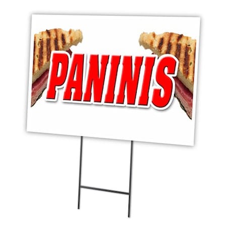 Signmission Paninis Yard Sign & Stake outdoor plastic coroplast window, C-1824 Paninis C-1824 Paninis